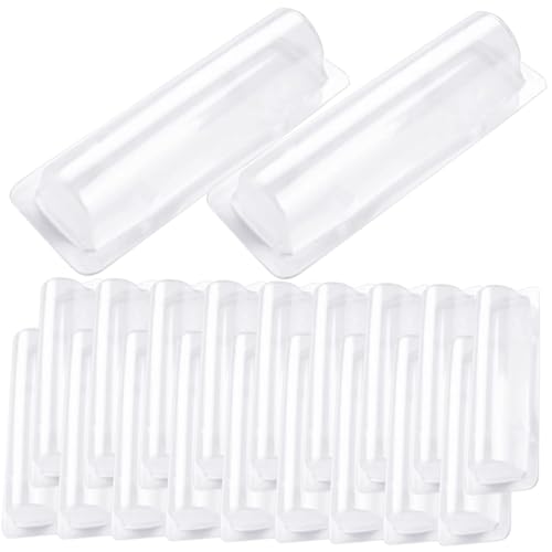 PENIKOKO 60 Stück Transparente Lip Balm Halter aus Langlebigem PVC Kompakt und Leicht als Aufbewahrung für Kleine Lippenbalsam Dosen mit Klarer Sichtfenster für Einfache Organisation und von PENIKOKO