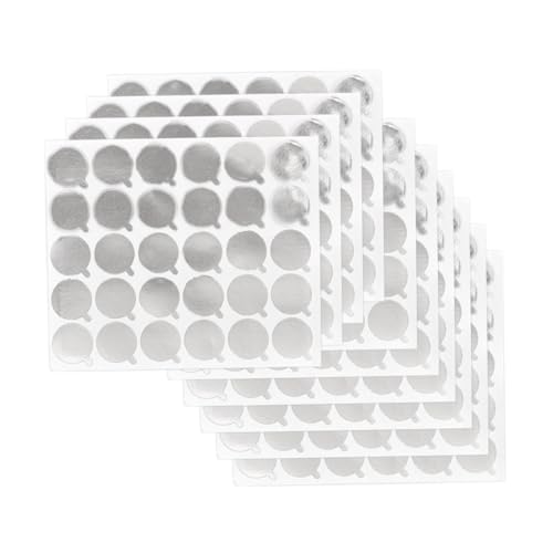 PENIKOKO 600 Stück Silbrige Wimpernverlängerung Pads Selbstklebende Eyelash Extension Sticker für Professionelle Wimpernverlängerung und DIY Anwendung Einfach Anzubringen für Anfänger und von PENIKOKO