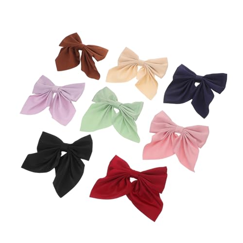 PENIKOKO 8 Stück Japanische Haar Accessoires Für Kleine Mädchen Schleifen Haar Accessoires Für Mädchen Zopfschleifen Haarschleifen Schleifen Mit Clips Satinschleife Clip von PENIKOKO