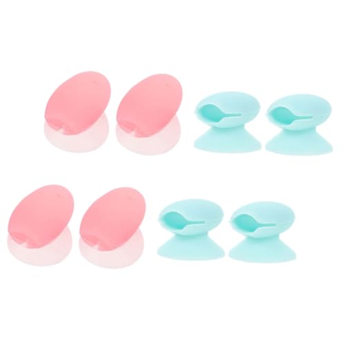 PENIKOKO 8 Stück Silikon Lippenpinsel Schutzkappen Staubdichte Flexible Lip Brush Covers für Make Up Pinsel Tragbare Platzsparende Reisehüllen für Lippenstift und Lidschatten Geeignet für von PENIKOKO