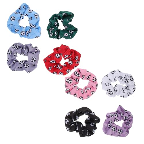 PENIKOKO 8 Stück Teiliges Haargummi Damen Elastische Hair Scrunchies mit Modischem Print Weiche Haarbänder für Pferdeschwanz Zöpfe Dreadlocks Schonend Leicht Vielseitig für Alltag und von PENIKOKO