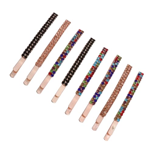 PENIKOKO 8 Stück Teiliges Haarschmuck Funkelnden Strass haarspangen aus Metall Stilvolle Haarclips für Damen und Mädchen für Hochzeit Party und Gemischte Farben von PENIKOKO