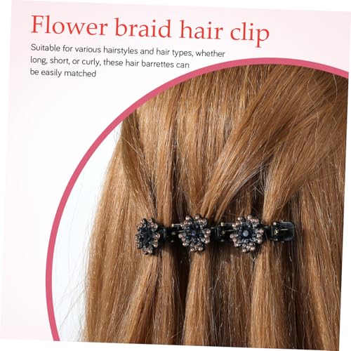 PENIKOKO 8 Stück Teiliges Haarspangen mit Geflochtenem Design Leichte Komfortable Haarklammern in Verschiedenen Farben für Damen für Hochzeiten Partys und Alltag von PENIKOKO