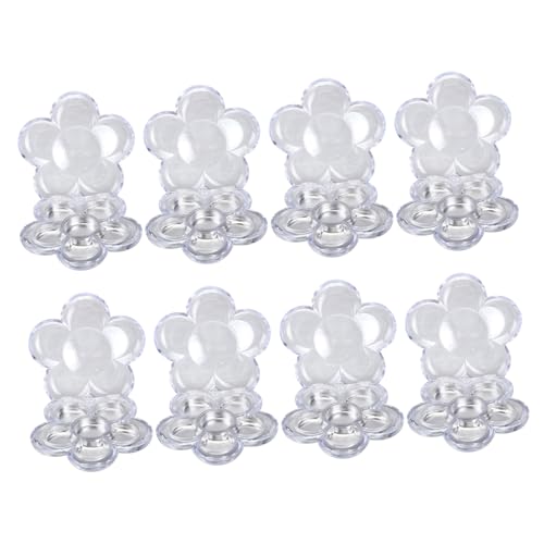 PENIKOKO 8 Stück Teiliges Kleine Sechsfache Lippenstift und Concealer Aufbewahrungsbox aus Transparentem Kompakte Leichte Nachfüllbare Blush und Make Up Organizer für Reisen und Alltag von PENIKOKO