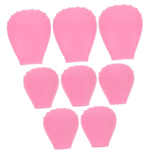 PENIKOKO 8 Teiliges Make Up Pinsel Set Concealer Kosmetikschutz Lipgloss Klare Cremefarbe Lippenpinsel Mascara Rouge Deckel Fächer Sonnenschutz Getönte Kosmetik Aufhellender von PENIKOKO