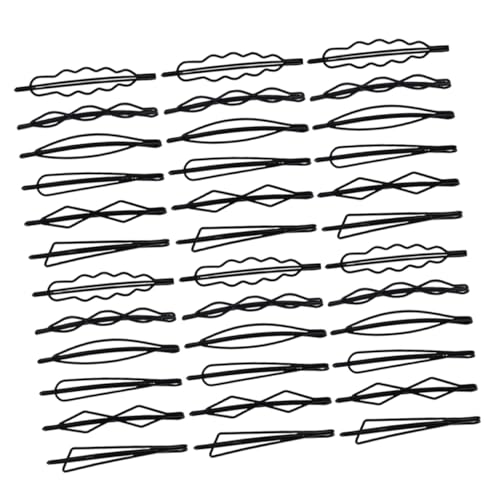 PENIKOKO 90 Stück Teiliges Schwarze Metall Haarklammern für Frauen Leichte Feste Bobby Pins mit Elegantem Design für Seitenpony Alltags und Reiseaccessoires von PENIKOKO