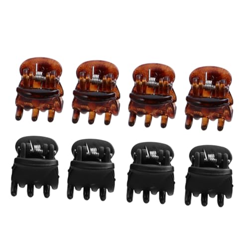 PENIKOKO 96 Stück Teiliges Mini Haarklammern Kleine Haarkralle aus Robustem Kunststoff Schwarz und Kaffeebraun für Frauen Mädchen Einfache Anwendung für Vielseitige Frisuren und Tägliche von PENIKOKO