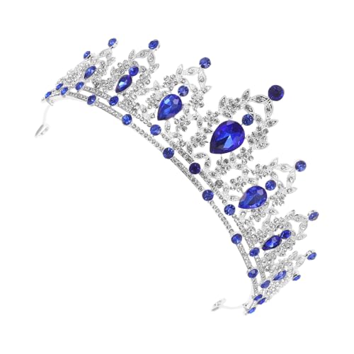 PENIKOKO Barock Tiara Haarschmuck Vintage Strass Braut Kopfschmuck Hochzeit Party Festlicher Haarschmuck für Prinzessinnen und Königinnen von PENIKOKO