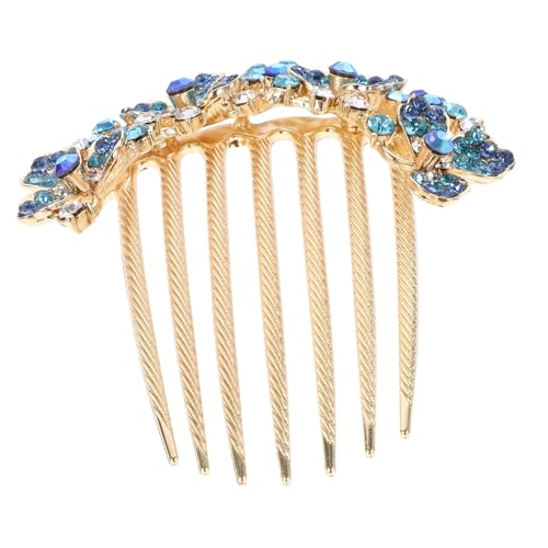 PENIKOKO Blauer Strass Haarkamm Brautschmuck Funkelnder Haarkamm Damen Haarschmuck Hochzeits Accessoire Elegant und Dekorativ für Braut und Besondere Anlässe PENIKOKO Blauer Strass Haarkamm Brautschmuck Funkelnder Haarkamm Damen Haarschmuck Hochzeits Accessoire Elegant und Dekorativ für Braut und Besondere Anlässe von PENIKOKO