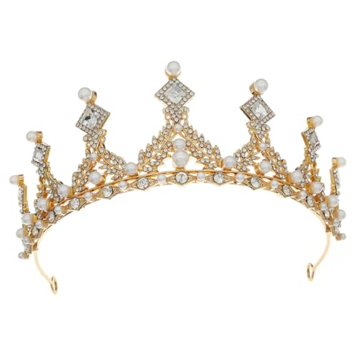 PENIKOKO Braut Tiara mit Perlen und Funkelnden Kristallen Eleganter Haarschmuck für Hochzeit und Abendparty Leichtes Stirnband für Braut und Festliche Anlässe Komfortabel und Stilvoll PENIKOKO Braut Tiara mit Perlen und Funkelnden Kristallen Eleganter Haarschmuck für Hochzeit und Abendparty Leichtes Stirnband für Braut und Festliche Anlässe Komfortabel und Stilvoll von PENIKOKO