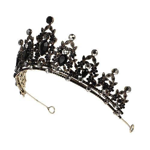 PENIKOKO Brautkrone Schwarz Hochzeitskopfbedeckung für Damen Tiara für Fotografie Hochzeiten Partys und Abschlussbälle Luxuriöses Design mit Funkelnden PENIKOKO Brautkrone Schwarz Hochzeitskopfbedeckung für Damen Tiara für Fotografie Hochzeiten Partys und Abschlussbälle Luxuriöses Design mit Funkelnden von PENIKOKO