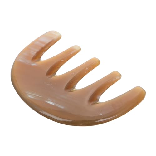 PENIKOKO Breitzahniger Natürlicher Hornkamm Haarausfall Massagekamm für Kopfhaut und Komfortabler Griff Fördert Durchblutung Geeignet für Männer und Frauen von PENIKOKO