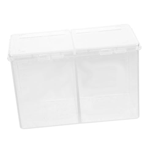 PENIKOKO Cotton Pads Aufbewahrungsbox Mit Deckel Transparente Kunststoffbox Für Kosmetikprodukte Und Schmuck Praktischer Organizer Mit Fächern Für Sauberen Und Einfachen Zugriff Für von PENIKOKO