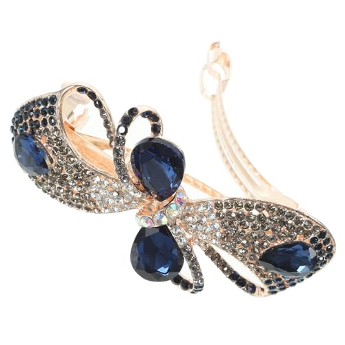 PENIKOKO Damen Haarschmuck Wasserstrahl Haarklammer mit Schleife Robuste Ponytail Clip für Dickes Haar Modische Haarklammer aus Legierung mit Kristallverzierung Vielseitig für Zöpfe und PENIKOKO Damen Haarschmuck Wasserstrahl Haarklammer mit Schleife Robuste Ponytail Clip für Dickes Haar Modische Haarklammer aus Legierung mit Kristallverzierung Vielseitig für Zöpfe und von PENIKOKO