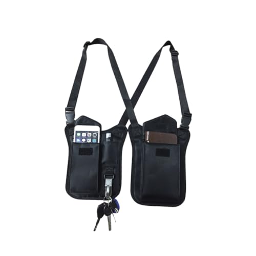 PENIKOKO Diebstahl Armpit Bag aus Strapazierfähigem Nylon Verstellbar Versteckte Unterarm Schultertasche für Herren und Damen Multifunktional mit DREI Fächern für Geldbörse Handy Schlüssel von PENIKOKO