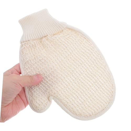 PENIKOKO Doppelseitiger Peeling handschuh aus Sisal Langlebiger Körper waschlappen für Damen und Herren Sanfte Reinigung und Effektive Hautpeeling Geeignet für Dusche Bad und Spa anwendung von PENIKOKO