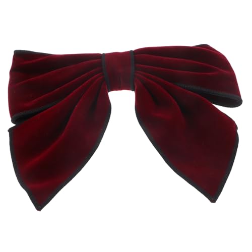 PENIKOKO Elegante Haarschleifen haarspange aus Weichem Samt Bowknot Design für Damen Mädchen Rutschfester Halt Modisches Haarschmuck Accessoire in Edlem Weinrot Geeignet für Alltag und von PENIKOKO