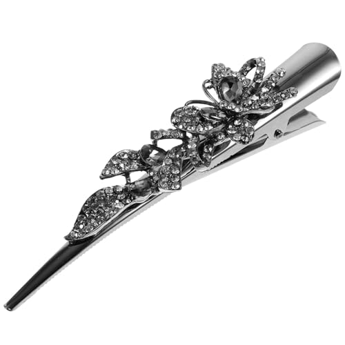 PENIKOKO Entenschnabel Haarspange Mit Strasssteinen Große Krokodilklemme Für Damen Vintage Haarschmuck Hochzeiten Und Besondere Anlässe Aus Robustem Gefertigt von PENIKOKO