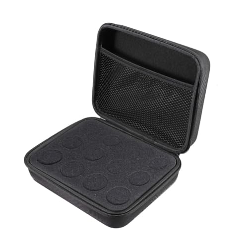 PENIKOKO Essential Oil Storage Case Slots Kapazität wasserdichte Eva Hartschale Tragetasche für Aromatherapie Roller Flaschen Organizer Reiseflaschen Schutz Tasche Schwarz von PENIKOKO