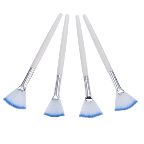 PENIKOKO Fächer Gesichtsmaske Pinsel 4 Stück Weicher Maskenapplikator aus Kunststoff Wiederverwendbar für Beauty Tools und Gesichtsbehandlungen von PENIKOKO