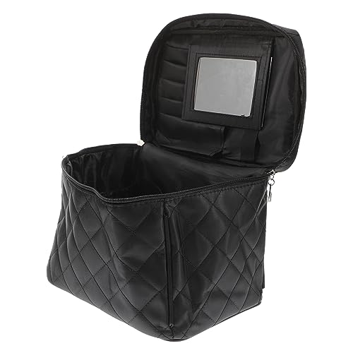 PENIKOKO Faltbare Kosmetiktasche mit Spiegel Großem Fassungsvermögen Multifunktionaler Kulturbeutel Reise Make Up Organizer für Damen Mädchen Toilettenartikel Aufbewahrung von PENIKOKO