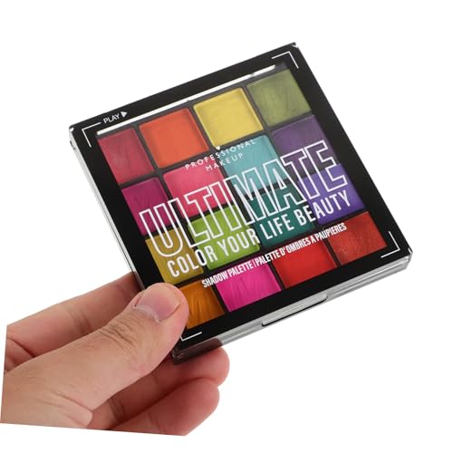 PENIKOKO Farben Lidschatten Palette Samtig und Glitzer Wasserfest Hochpigmentiert Bunte Make up palette für Alltag Bühne und Halloween Festliche Looks von PENIKOKO