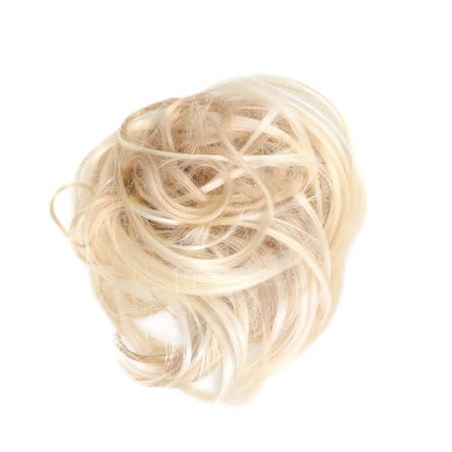 PENIKOKO Fluffiger Gelockter Haarring mit Ponytail Perücke Voluminöser Haargummi für Frauen Mädchen Langlebiger Kunsthaar Zopfaufsatz für Stilvolle Hochsteckfrisuren und Alltag von PENIKOKO