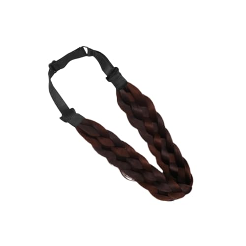 PENIKOKO Geflochtenes Elastisches Stirnband mit Verstellbarem Verschluss Modisches Haarteil für Damen und Mädchen Natürliche Farbmischung Bequemes DIY Haarstyling Langlebiges Accessoire von PENIKOKO