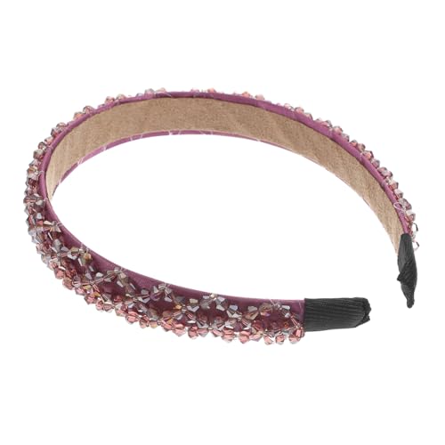 PENIKOKO Glänzendes Kristall strass Haarband Damen Modisch Funkelndes Stirnband für Hochzeit Party Alltag Geeignet Eleganter Haarschmuck für Mädchen und Frauen Verstellbar One von PENIKOKO