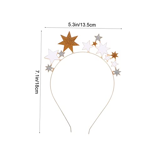 PENIKOKO Glitzernder Stern Haarreifen mit Wasser diamant Verzierung Luxuriöses Party Haaraccessoire für Frauen Leicht und Komfortabel für Hochzeit Weihnachten Geburtstag und Festliche von PENIKOKO