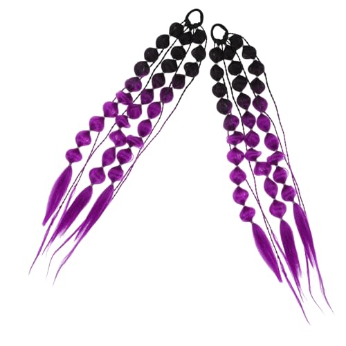 PENIKOKO Bunte Bubble Braid Haarverlängerung Lange Vorgefertigte Pferdeschwanz-extensions Mit Einzigartigem Farbverlauf Stylisches Haaraccessoire Für Mädchen Zu Festivals Und Feiern von PENIKOKO