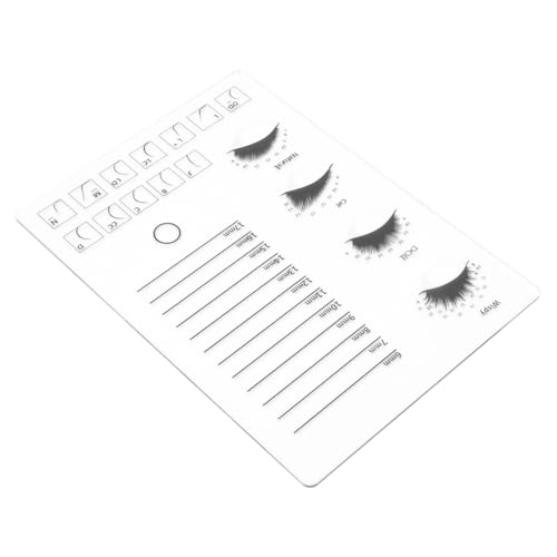 PENIKOKO Grafting Eyelash Tray Acryl Wimpern Organizer Transparent Lash Storage Board für Beauty Salon und Persönliches Wimpernverlängerung Zubehör Leicht Tragbar und Einfach zu Verwenden von PENIKOKO