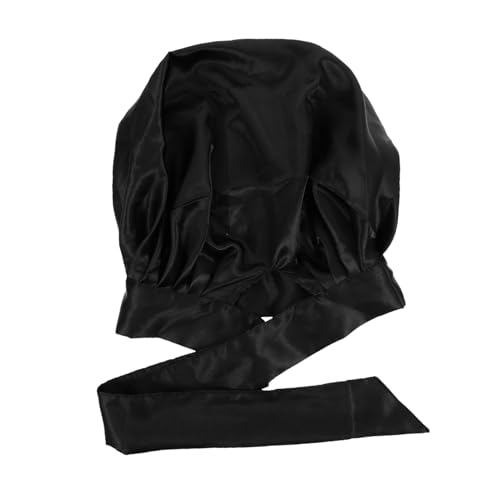 PENIKOKO Große Bequeme Satin Schlafhaube mit Schleife Verschleißfest Vielseitig für Lange Haare Geeignet als Schlafmütze und Haarpflegehaube für Damen und Chemotherapie Patientinnen von PENIKOKO