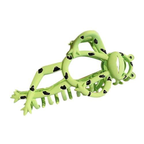 PENIKOKO Große Haarklammer Froschform Cartoon Design Verspielte Haarkralle für Dickes Haar Vielseitig Einsetzbar Modisches Damen Haaraccessoire PENIKOKO Große Haarklammer Froschform Cartoon Design Verspielte Haarkralle für Dickes Haar Vielseitig Einsetzbar Modisches Damen Haaraccessoire von PENIKOKO