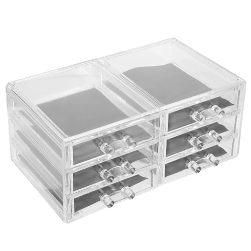PENIKOKO Großer Acryl Make up Organizer mit Transparenten Kosmetik Aufbewahrungsbox für Schminktisch und Badezimmer Stilvoller und Langlebiger Acryl Schubladenschrank zur Makeup Storage PENIKOKO Großer Acryl Make up Organizer mit Transparenten Kosmetik Aufbewahrungsbox für Schminktisch und Badezimmer Stilvoller und Langlebiger Acryl Schubladenschrank zur Makeup Storage von PENIKOKO