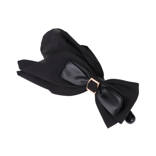 PENIKOKO Haarklammer Damen Bowknot Haarspange aus Chiffon Stoff Langlebiger Haarclip für Alltag und Festtage Rutschfeste Haarschleifen Clips für Frauen und Mädchen Schwarz Zufällige Farbe von PENIKOKO