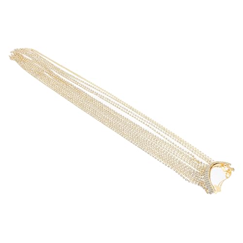 PENIKOKO Haarklammer Damen mit Funkelndem Strass und Langem Quastenanhänger Friseur Haarclip für Ponytail Süße Haarspange für Frauen und Mädchen Modisches Haarstyling Zubehör von PENIKOKO