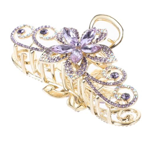 PENIKOKO Haarklauenclips Große Haarklammer Blumen Haarspange Strass Haar Accessoire Für Frauen Und Mädchen Mit Sicherem Griff Und Dekorativen Verzierungen Aus Robusten Materialien von PENIKOKO