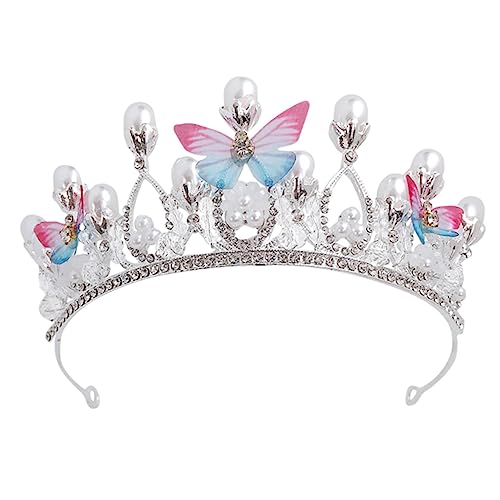 PENIKOKO Haarreif Krone Silber Glänzend Mädchen Kopfschmuck für Geburtstag Party Prinzessin Accessoire Langlebig Praktisch Modisch von PENIKOKO