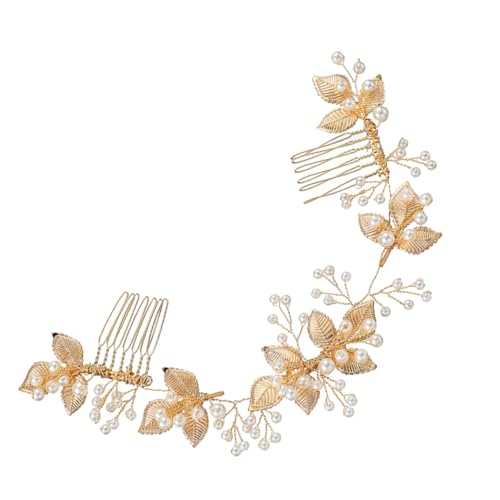 PENIKOKO Handgefertigter Goldener Haarkamm aus Legierung mit Perlen Eleganter Hochzeitsschmuck für Braut Brautjungfer und Besondere Anlässe Einfach zu Tragen und Vielseitig Einsetzbar PENIKOKO Handgefertigter Goldener Haarkamm aus Legierung mit Perlen Eleganter Hochzeitsschmuck für Braut Brautjungfer und Besondere Anlässe Einfach zu Tragen und Vielseitig Einsetzbar von PENIKOKO
