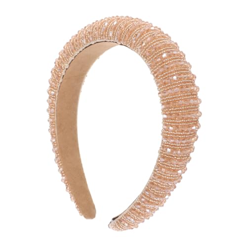 PENIKOKO Handgefertigtes Damen Haarband mit Perlen Gepolstert Barock Stil Modisches Stirnband für Party und Alltag Komfortabel und Passend von PENIKOKO
