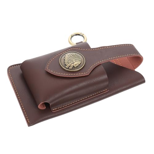 PENIKOKO Herren Pu ledergürtel Hüfttasche Kleine Multifunktionale Lauf Bauchtasche für Outdoor Sport Reisen von PENIKOKO