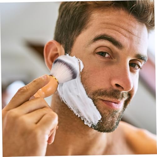 PENIKOKO Herren Rasierpinsel mit Edelstahl Ständer und Spezieller Rasierschale Langlebiges Bartpflege Kit für Nassrasur Zuhause und Professionelle Anwendung Weiche Borsten für Komfortables von PENIKOKO