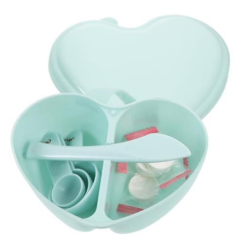 PENIKOKO Herzförmiges Teiliges DIY Gesichtsmasken Rührschüssel Langlebige Beauty Mask Mixing Schale mit Löffeln Vielseitiges Spa Werkzeug für Frauen Sichere und Robuste Zufällige Farbe von PENIKOKO