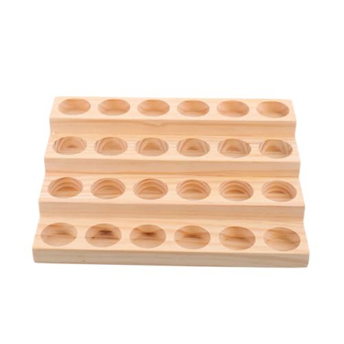 PENIKOKO Holzflaschen Präsentationsständer Ätherische Flaschenhalter Tischaufbewahrung Kompakt Leicht Robust für und Basisölflaschen Desktop Organizer von PENIKOKO