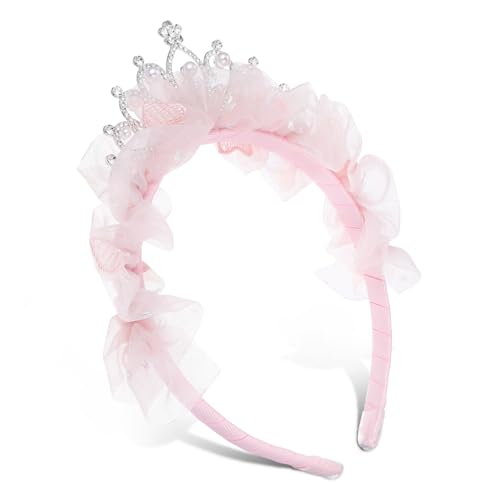 PENIKOKO Prinzessinnen-krone Stirnband Für Mädchen Geburtstagskrone Kleinkinderkrone Tiara-stirnband Mit Strasssteinen Für Party Hochzeit Dekoration von PENIKOKO