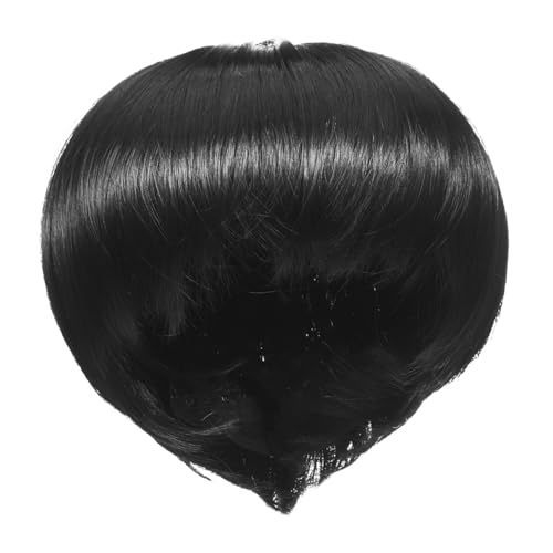 PENIKOKO Kurze Schwarze Bob-Perücke Damen mit Natürlichem Ponyersatz Atmungsaktive Leichte Synthetische Fasern Bequemer Sitz für Alltag Party und Cosplay von PENIKOKO