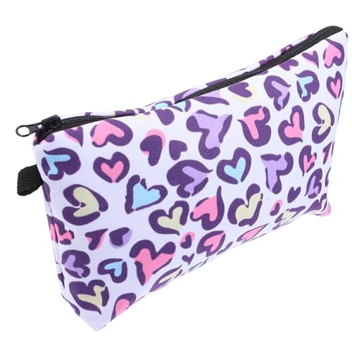 PENIKOKO Leopard Print Kosmetiktasche Damen Reise Makeup Bag Multifunktional Tragbar Waschbeutel Kulturbeutel mit Hochdichtem Innenfutter und Reißverschluss für Alltag Business und Urlaub von PENIKOKO
