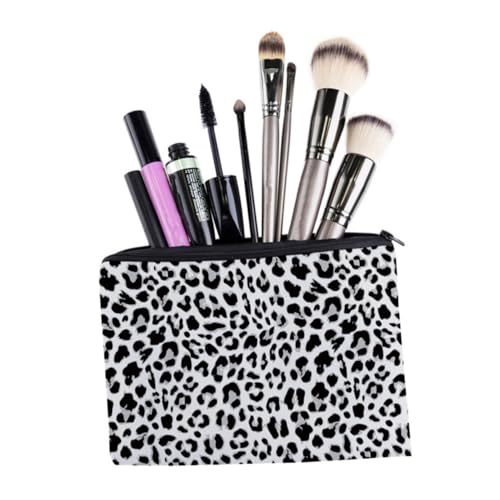 PENIKOKO Leopardenmuster Kosmetiktasche Multifunktional Handlich für Damen Modisch Praktisch für Reisen Strand Party Alltag Stilvoll Vielseitig Leichter Kulturbeutel von PENIKOKO