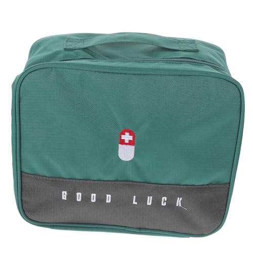 PENIKOKO Medizintasche aus Oxford Wasserfest Großer Medikamenten Organizer mit Trennungssystem für Haushalt Camping Reise Grün Ergonomisch Tragbar PENIKOKO Medizintasche aus Oxford Wasserfest Großer Medikamenten Organizer mit Trennungssystem für Haushalt Camping Reise Grün Ergonomisch Tragbar von PENIKOKO
